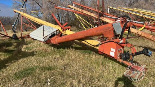 Westfield 10x60 PTO Swing Hopper Auger, S/N 26148