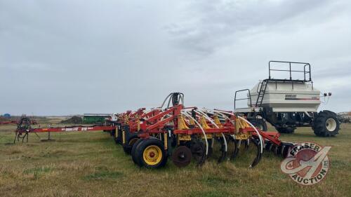 54ft Bourgault 5710 Series II Air Drill w/ Bourgault 5350 Triple Compartment Air Cart, Drill S/N 37498AH-03, Cart S/N 37579AS-09