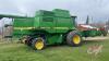 JD 9600 Combine, 4164 Separator Hours Showing, 5980 Engine Hours Showing, S/N 650675 - 3