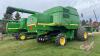 JD 9600 Combine, 4164 Separator Hours Showing, 5980 Engine Hours Showing, S/N 650675 - 4