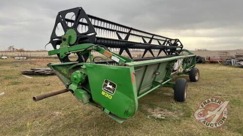 30ft JD 930R Header, S/N P661645