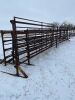 32' Free Standing Panel w/ homemade 12’ swing gates