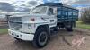 1985 Ford F700 S/A Grain Truck, 59,645 Showing, VIN: 1FDPF70H6FVA03634, Owner: W B Butler, Seller: Fraser Auction______________ - 2