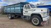 1985 Ford F700 S/A Grain Truck, 59,645 Showing, VIN: 1FDPF70H6FVA03634, Owner: W B Butler, Seller: Fraser Auction______________ - 4