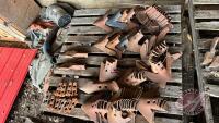 Pallet of assorted shovels, and a few knock-on wedges