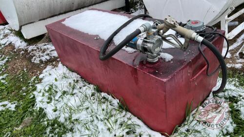 Skid tank w/ GPI 12V Pump