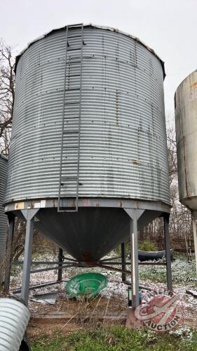 Bin #21 - Approx 1800 Bushel Westeel Bin on Westeel Retro Hopper Cone "Bins to be removed after June 30th and before December 31st 2024"