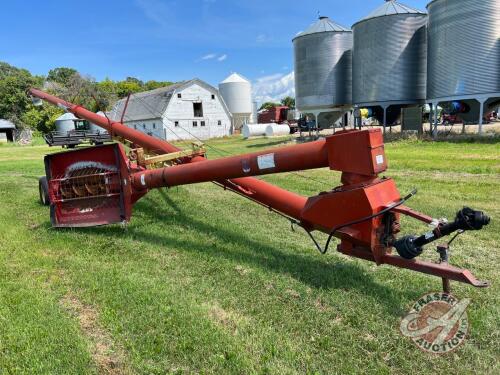 Farm King 10x50 PTO Swing Hopper Auger, S/N 9102603