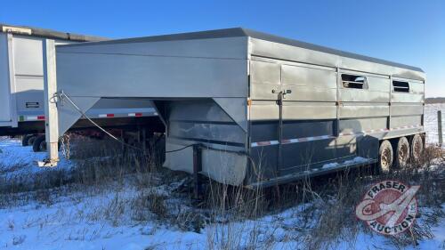 SRC 24ft Triple Axle Stock Trailer, VIN:2S9SV4323YE116030 , Owner: Rodney E Frederick, Seller: Fraser Auction_______________