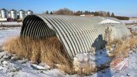 23’ x 14’ calf shelter (made from a HD culvert) very heavy approx 5.5’ high in center