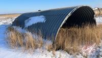 23’ x 14’ calf shelter (made from a HD culvert) very heavy approx 5.5’ high in center