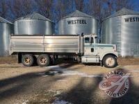 1988 IH Eagle 9300 tandem axle Grain Truck with 20' Aluminum grain box, 861,418 showing,VIN: 2HTFC000XJC013580, SAFETIED, OWNER: Quinn D Chomenchuk, SELLER: Fraser Auction ________________