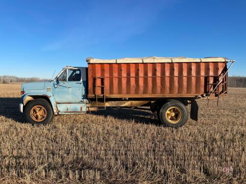 1973 Chev C65 single axle 3 ton Grain Truck, 98,030 showing, VIN: HINCCE673U144381, OWNER: Quinn D Chomenchuk, SELLER: Fraser Auction _________________