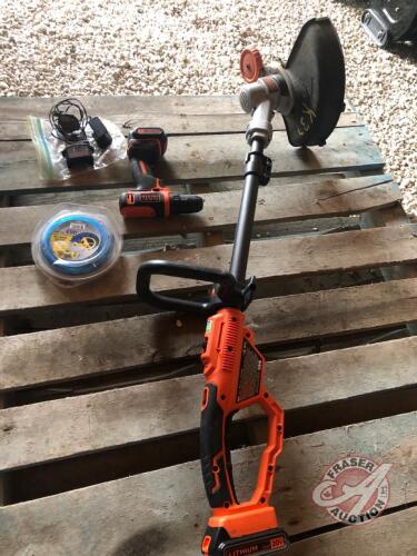 K37, Cordless Drill B+D Weed Whipper