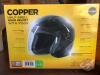 K43, (2) New in box Never Used - Cooper Half Shell Motorcycle Helmets w/ Visors *** In Office Shed *** - 3