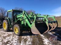 K39, JD 6200 MFWD Tractor, S/N M105157, ***Keys in Office Trailer***