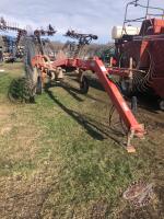 K62, 12-Wheel Kuhn SR300 V-Rake, S/N B0058