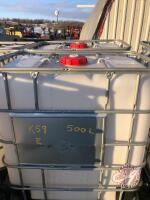 K59, 500L Tote in Metal Crate (E)