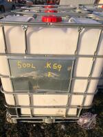 K59, 500L Tote in Metal Crate (F)