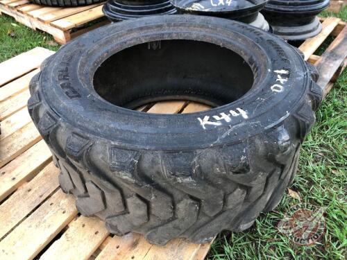 K44, USED Carlisle Trac Chief XT 10-16.5NHS skidsteer tire (O)