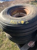 K62, 11L-14SL Imp Tire on 6 bolt rim