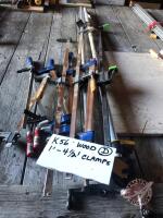 K56, Wood clamps ranging from 1ft - 4 1/2ft. (D)