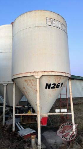 Bin #21 - Approx 800 Bushel Friesen Hopper Bottom Feed Bin (To be removed between May 1st & Sept. 1st 2024)