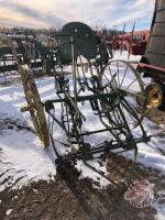 K53, 4' Cockshutt Horse Drawn Sulkie Cultivator w/ Seat