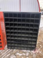 K114, 34"(w)x42"(h) Black Shelving