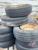 Various sizes of implement rims and tire all used - 3