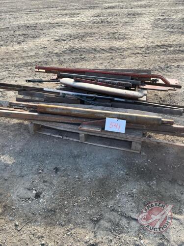 Miscellaneous steel flat iron, angle iron, tubing