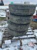 Lot of 4 used truck tires 16” - 2