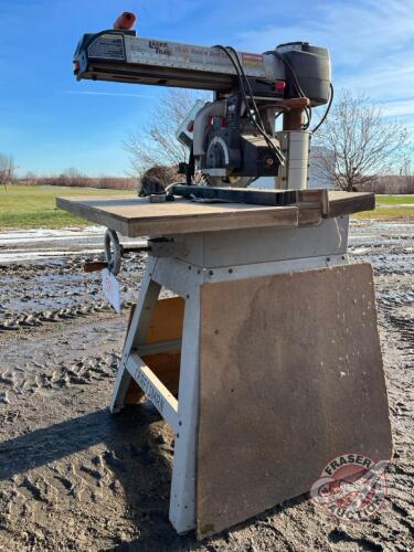 Craftsman radial arm saw on stand