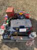 Lots of new bolts and nuts 3 electric grease guns for parts, fuel transfer pump