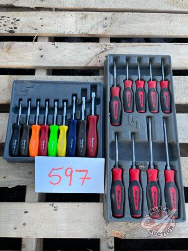 Snap-On torx screwdriver set<br/>Snap-On nut driver set both complete like new