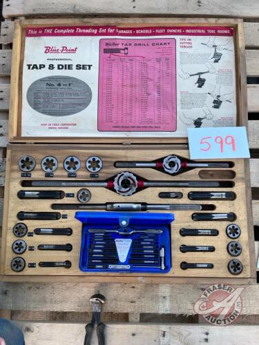 Large Blue Point tap and die set complete like new