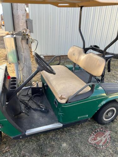 Eze go electric golf cart with charger needs new batteries