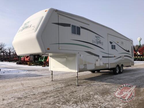 K118, 2005 36' Jayco Designer 5th Wheel Camper, VIN: 1UJCJ02R651SS0170, Owner: Nevin L Stobbe, Seller: Fraser Auction________________________, ***Keys & TOD in Office Trailer***