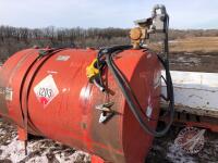 K127, Approx 500-Gal Westeel Tank w/ GPI Pump, S/N 67050868