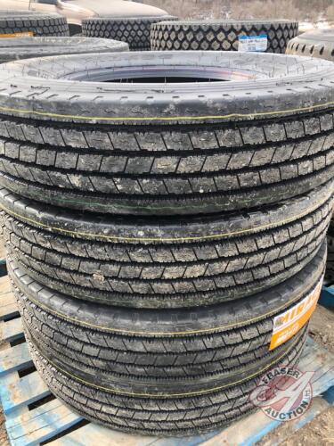 K144, New 11R22.5 Mirage MG111 5 Rib Trailer Tire (W)