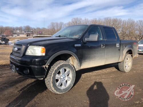 K150, 2006 Ford F150 FX4 4x4 Truck, 327,844Showing, Vin: 1FTPW14576KA88874, Owner: Timothy H Groening, Seller: Fraser Auction ____________________, ***Keys & TOD in Office Trailer***