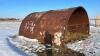 16’ x 15’ Calf Shelter (made from oil tank) 8’ high in center - 2