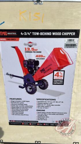 K151, TMG-GWC5: 4-3/4" Tow-Behind Wood Chipper