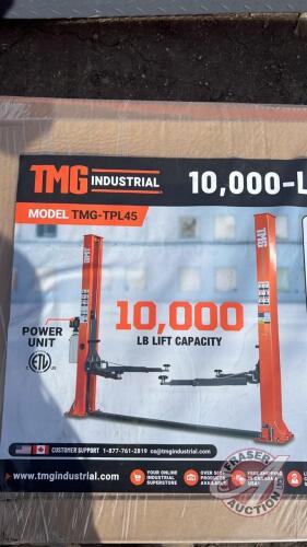 K151, TMG-TPL45: 10,000lb Two Post Floor Plate Auto Lift