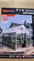 K151, TMG-GH616: 6'x16' Crystal Clear Greenhouse