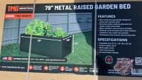 K151, TMG-MGB79: 79" Metal Raised Garden Bed