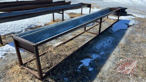 18’ metal feed trough