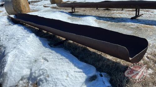 30’ metal feed trough