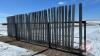 30’ freestanding windbreak panel