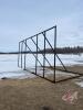 Bale stack Back stop 2 3/8&rdquo; pipe construction